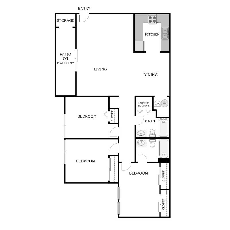 Floor Plans The Arbors Apartments Grinnell, Iowa A PRE/3 Property